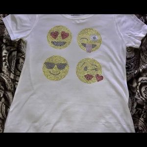 BLING EMOJIS TEE SIZE M